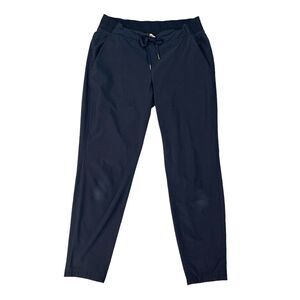 Athleta Pant Women 6 Navy Jogger Midtown Ankle Drawstring Tapered Stretch Waist